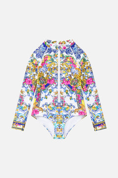 KIDS LONG SLEEVE ZIP FRONT PADDLE SUIT ESPAÑA NIRVANA