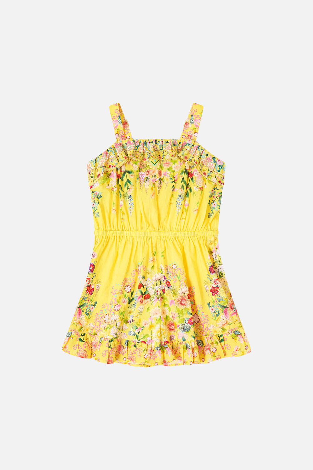 The CAMILLA KIDS WIDE STRAP PLAYSUIT WITH FRILL EDGES LADY LIMONADALADY LIMONADA