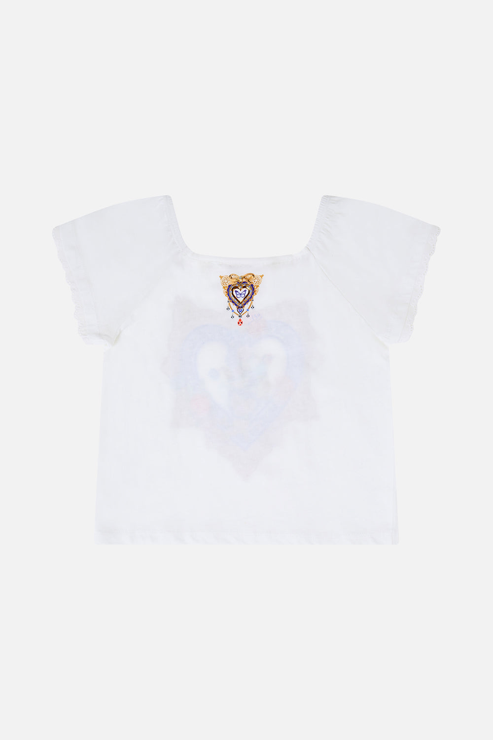 KIDS SHORT SLEEVE SQUARE NECK TEE THE POTTERY PARLOUR