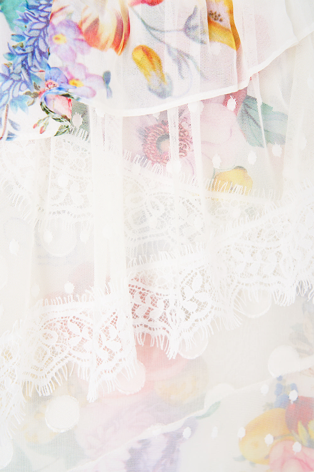 ASYMMETRIC SPLICED LACE DRESS I LEFT MY HEART IN GRANADA
