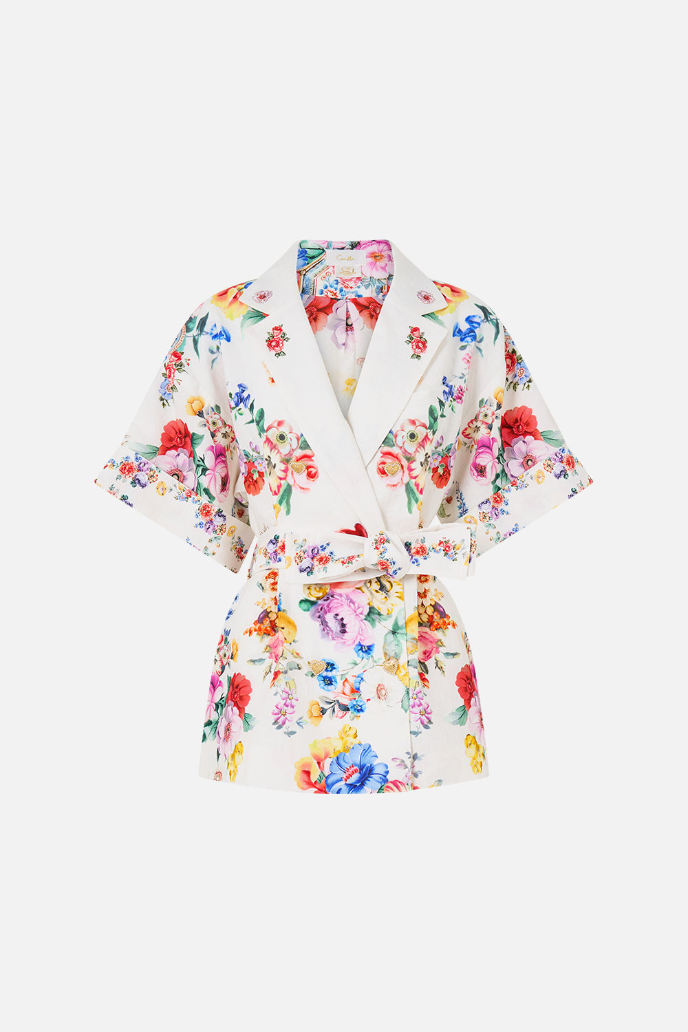 DOUBLE BREASTED SHORT SLEEVE JACKET I LEFT MY HEART IN GRANADA