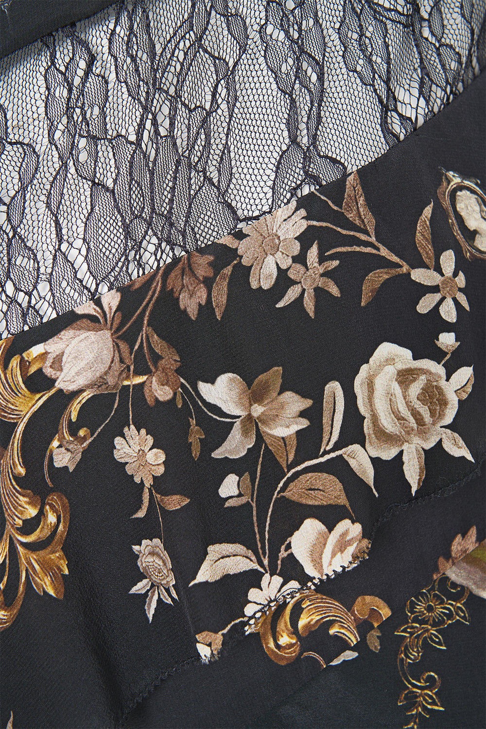 ASYMMETRIC FRILL PANELLED DRESS FLAMENCO FOLKLORE