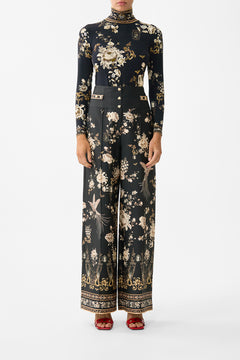 TAILORED PANT WITH WAIST BUTTON DETAIL FLAMENCO FOLKLORE