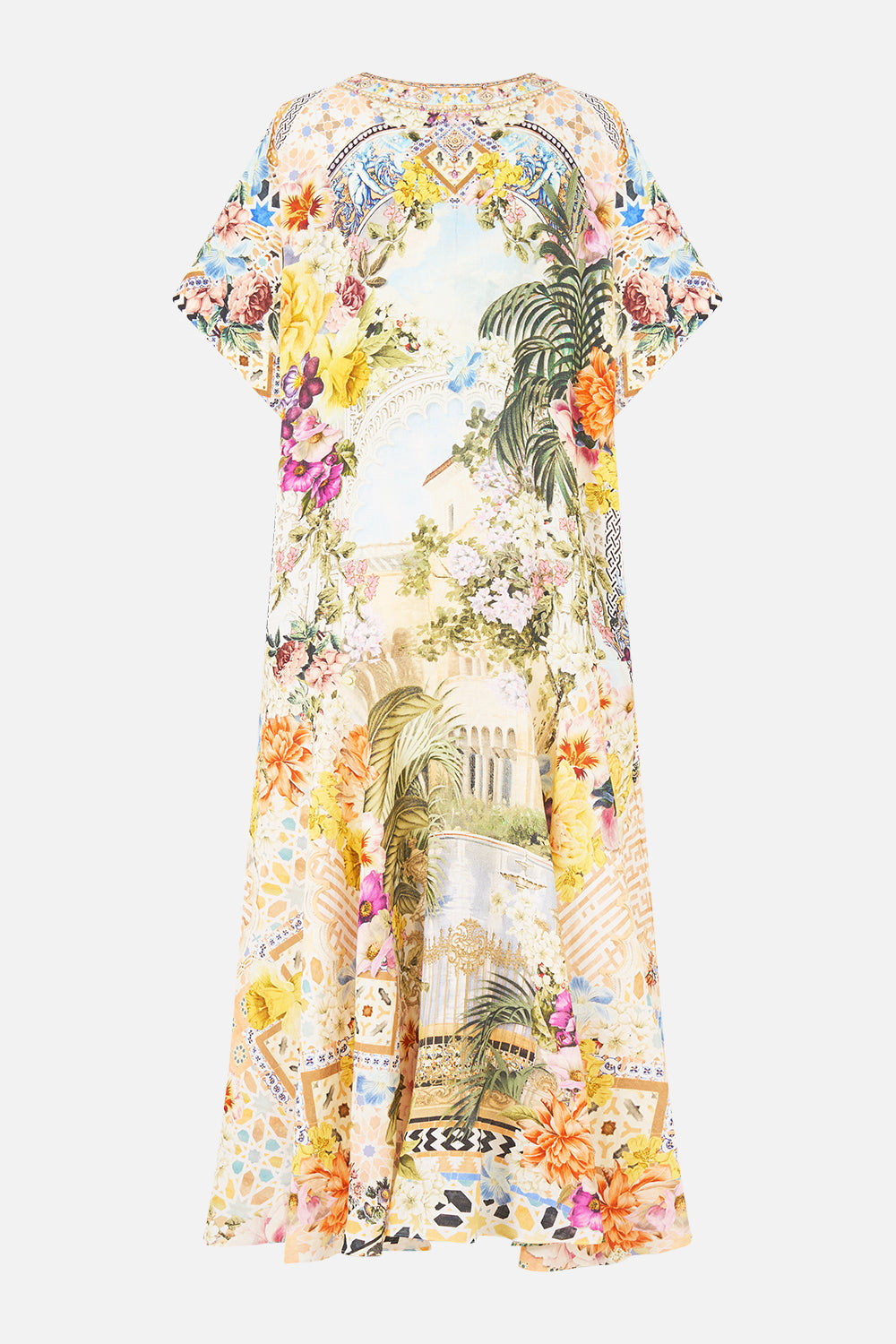 The CAMILLA V NECK KAFTAN WITH DROP WAIST THE ARCHITECTS OF ALCÁZAR