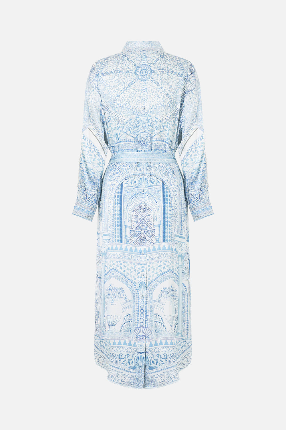 SHIRT DRESS WITH BACK BUTTON DETAIL THE HUM OF THE ALHAMBRA