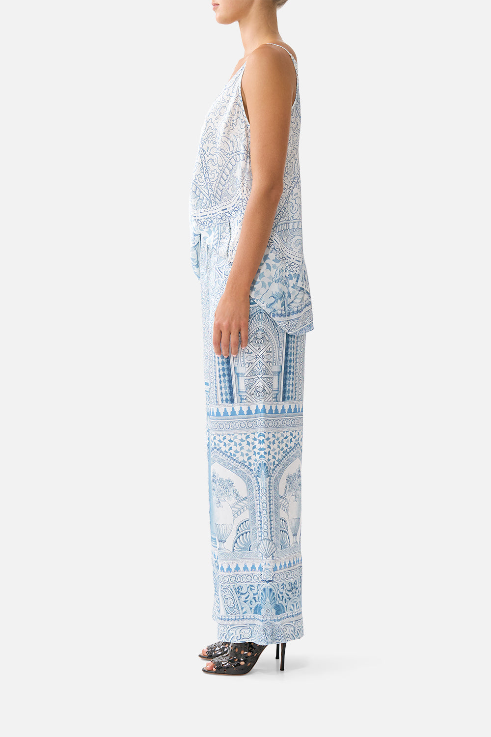 BUTTON FRONT LOUNGE PANT THE HUM OF THE ALHAMBRA