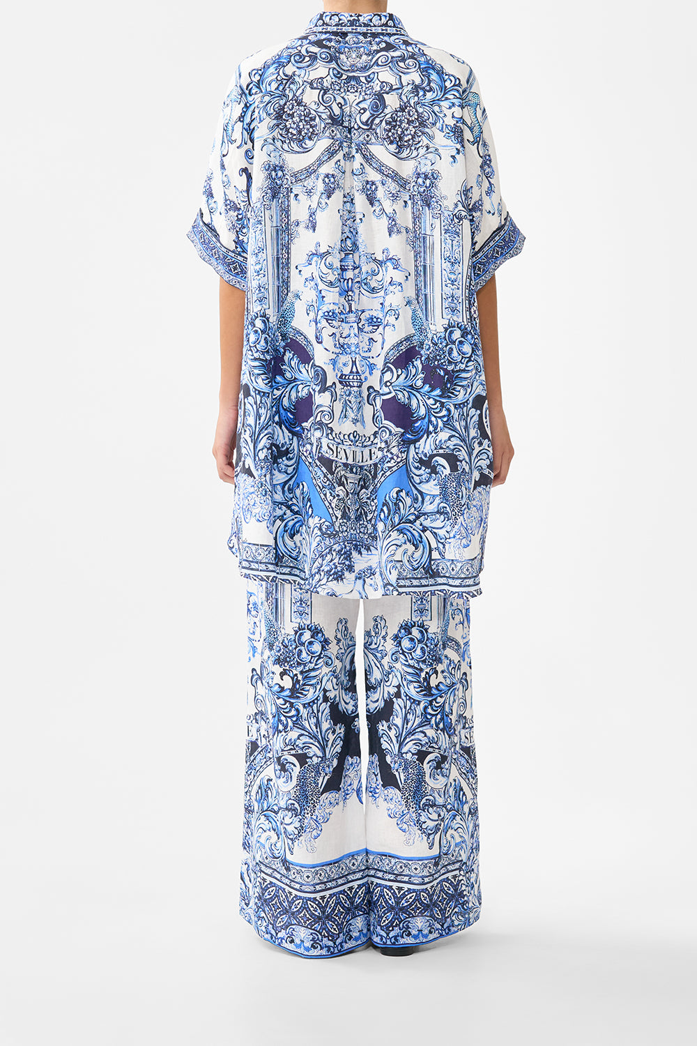 The CAMILLA MINIMAL WIDE LEG PANT A TILED WONDERLAND