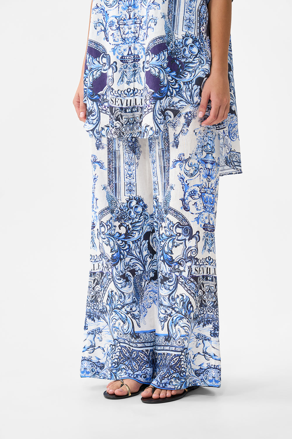 The CAMILLA MINIMAL WIDE LEG PANT A TILED WONDERLAND