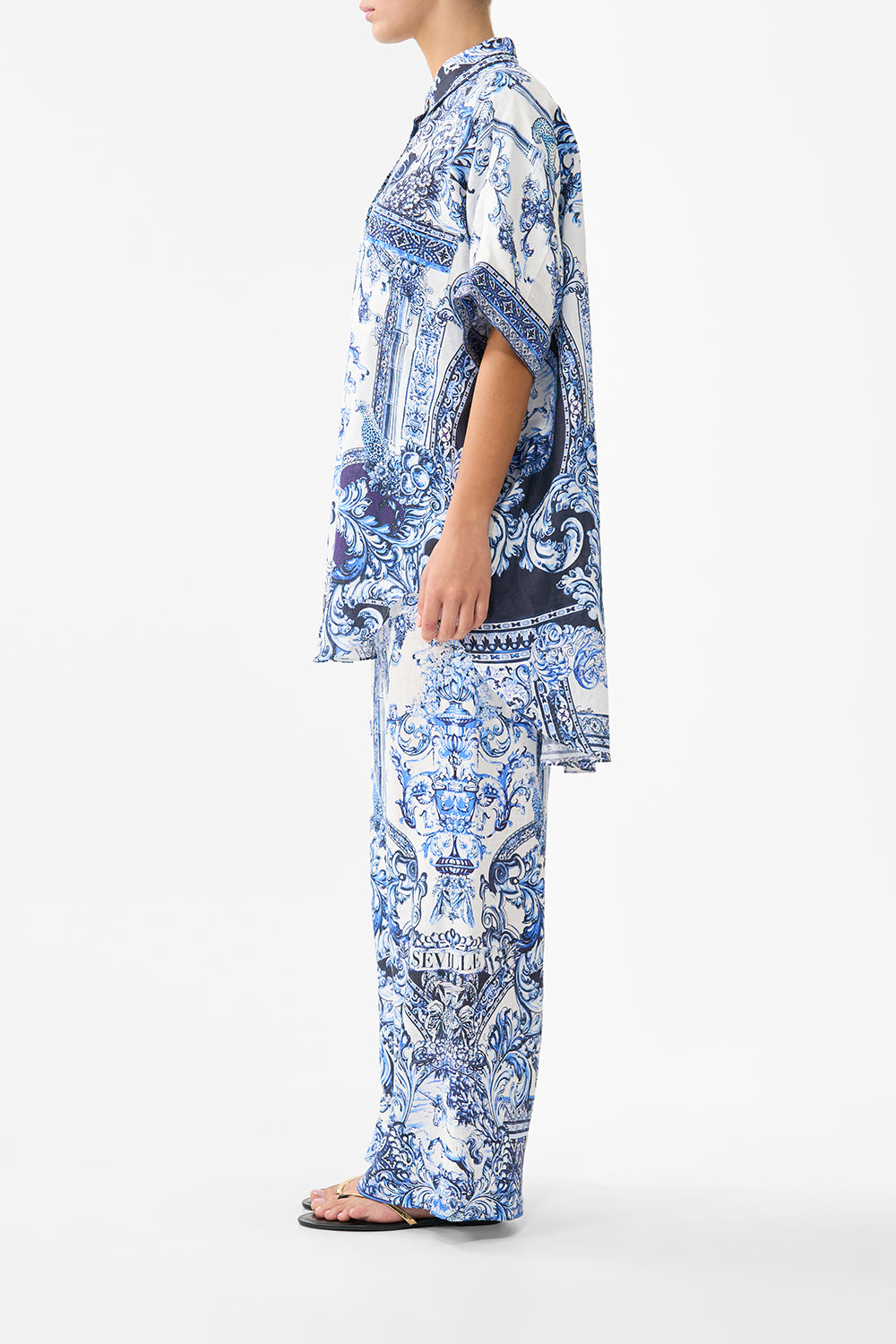 The CAMILLA MINIMAL WIDE LEG PANT A TILED WONDERLAND