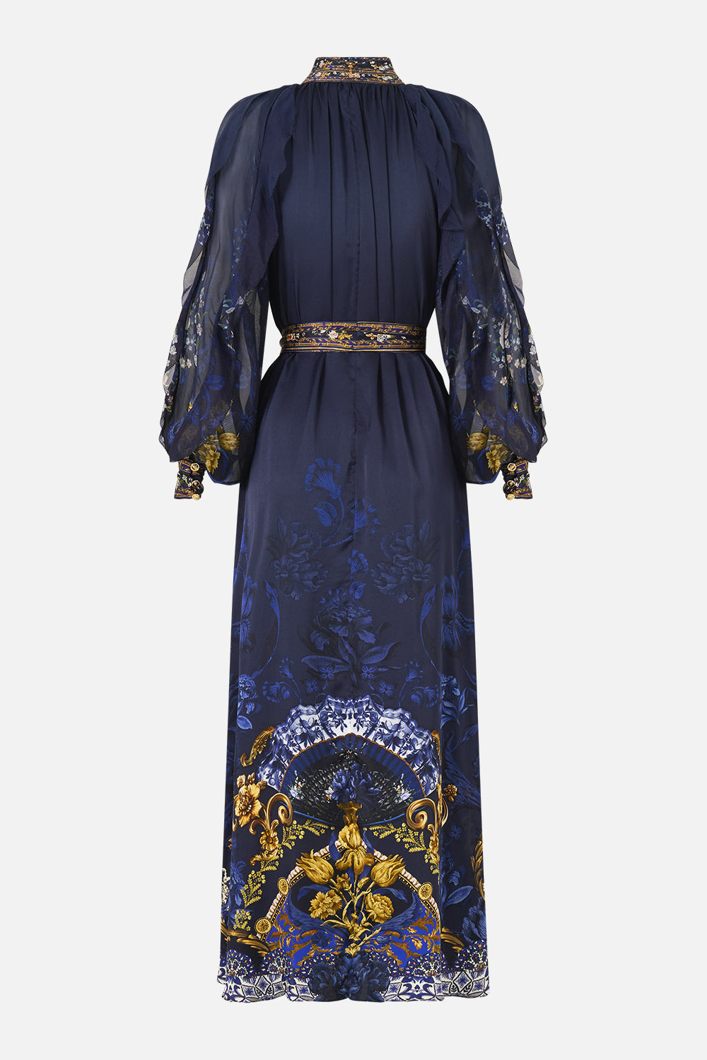 RELAXED SHIRT DRESS WITH FRILL SLEEVE DETAIL NOTES FROM THE BLUE ROOM