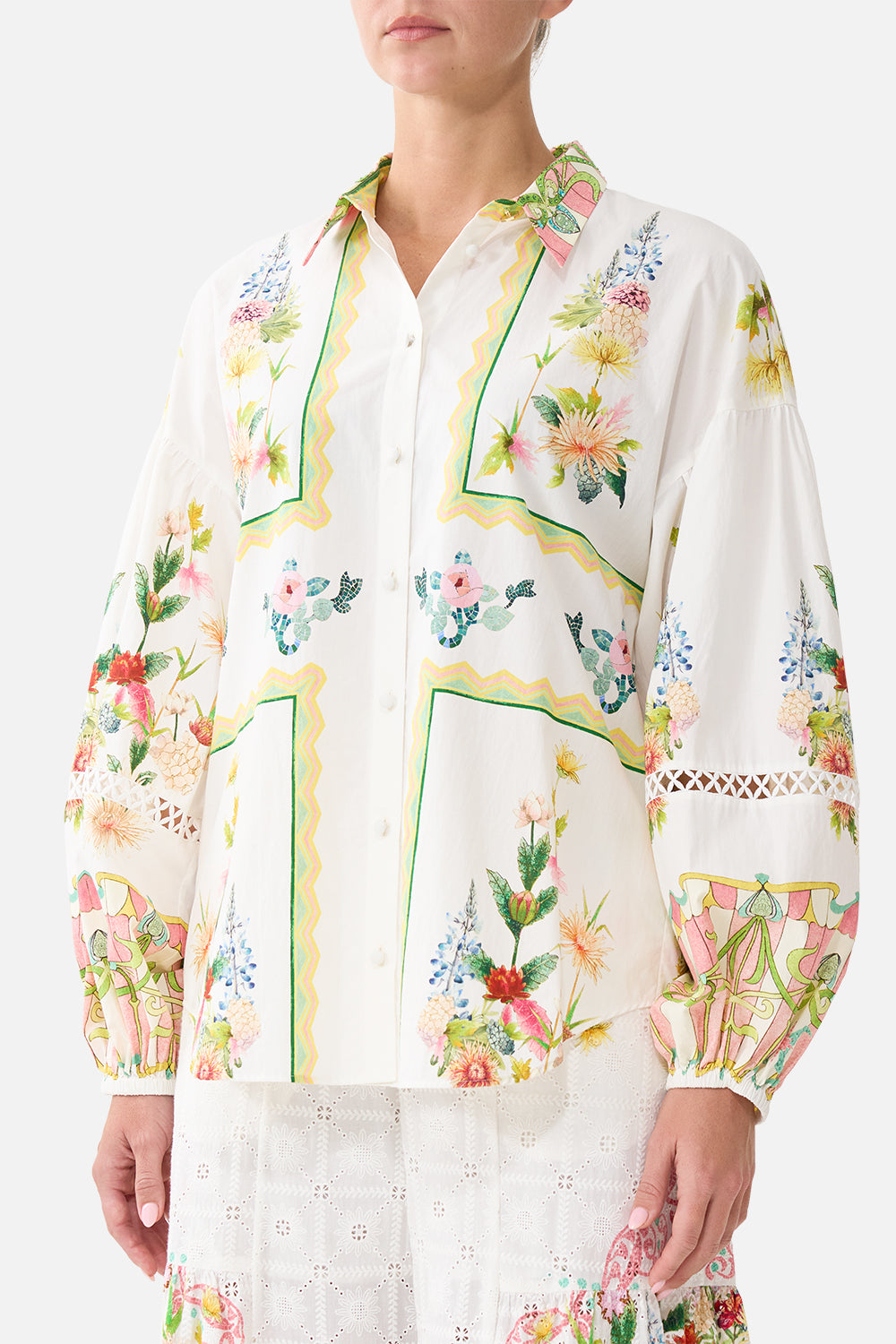 The CAMILLA BALLOON SLEEVE BLOUSE THE CALL OF CATALONIA