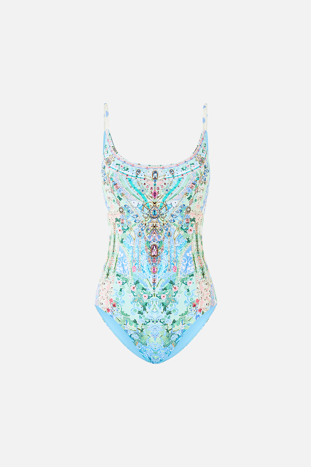 SCOOP NECK ONE PIECE WITH SCOOP BACK MIDSUMMER MOSAICS