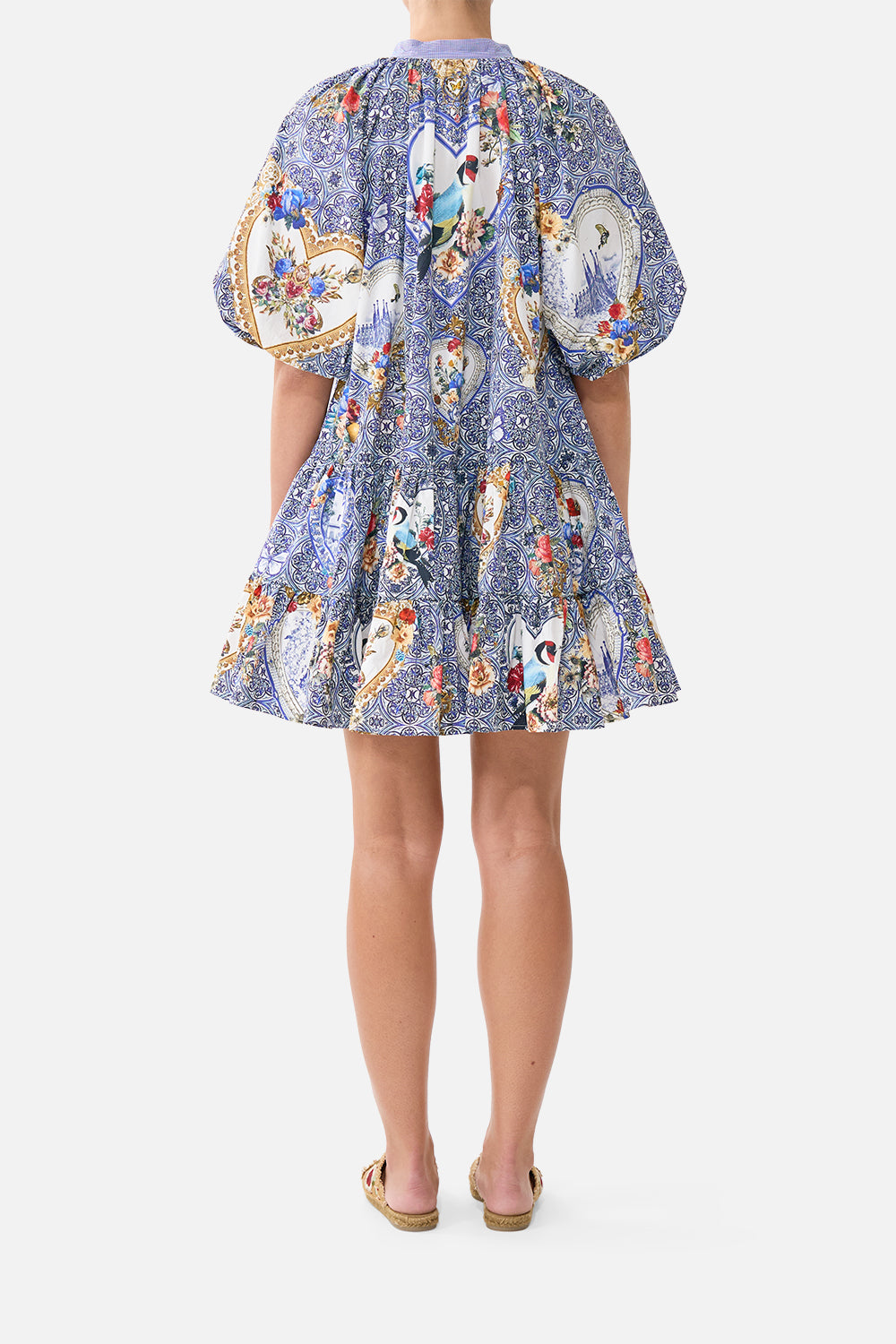 PUFF SLEEVE SHIRT DRESS THE POTTERY PARLOUR