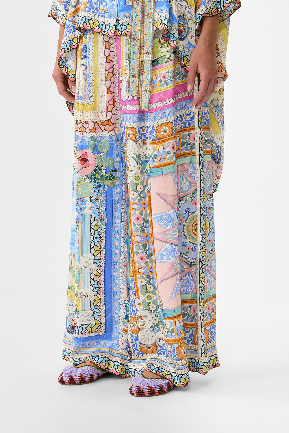 The CAMILLA TUCK FRONT PANT NAVÀS NOUVEAU