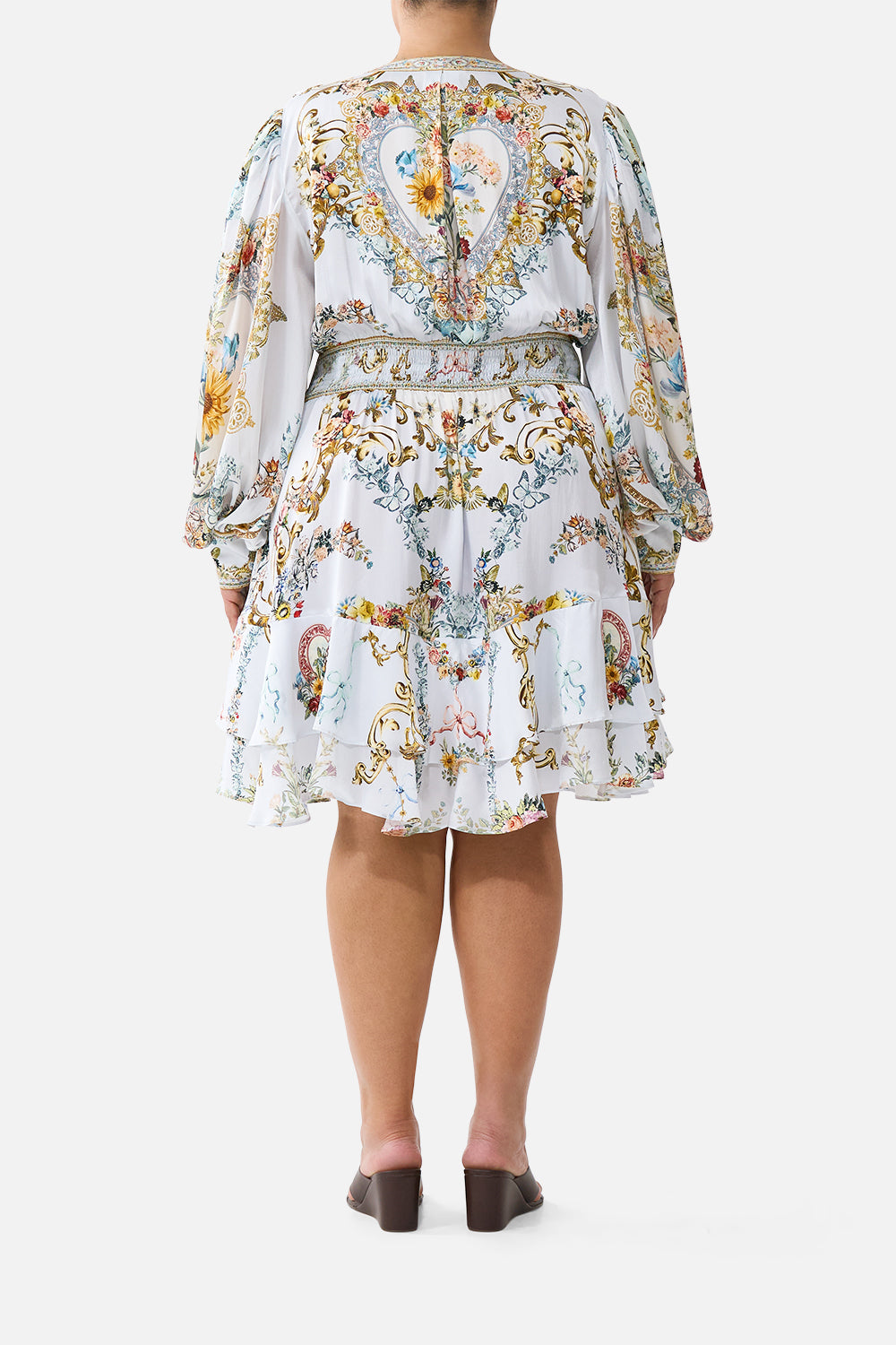 BUTTON FRONT FRILL DRESS SEVILLE SWEETHEART