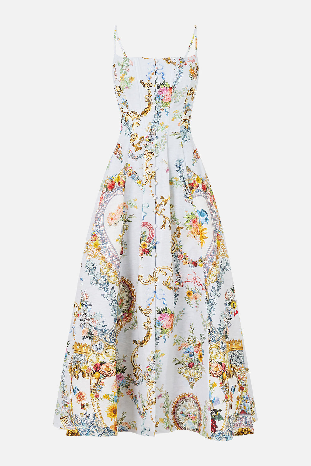 CORSET DRESS WITH LONG FLARED SKIRT SEVILLE SWEETHEART