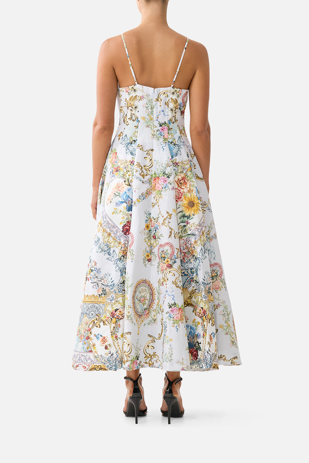 CORSET DRESS WITH LONG FLARED SKIRT SEVILLE SWEETHEART