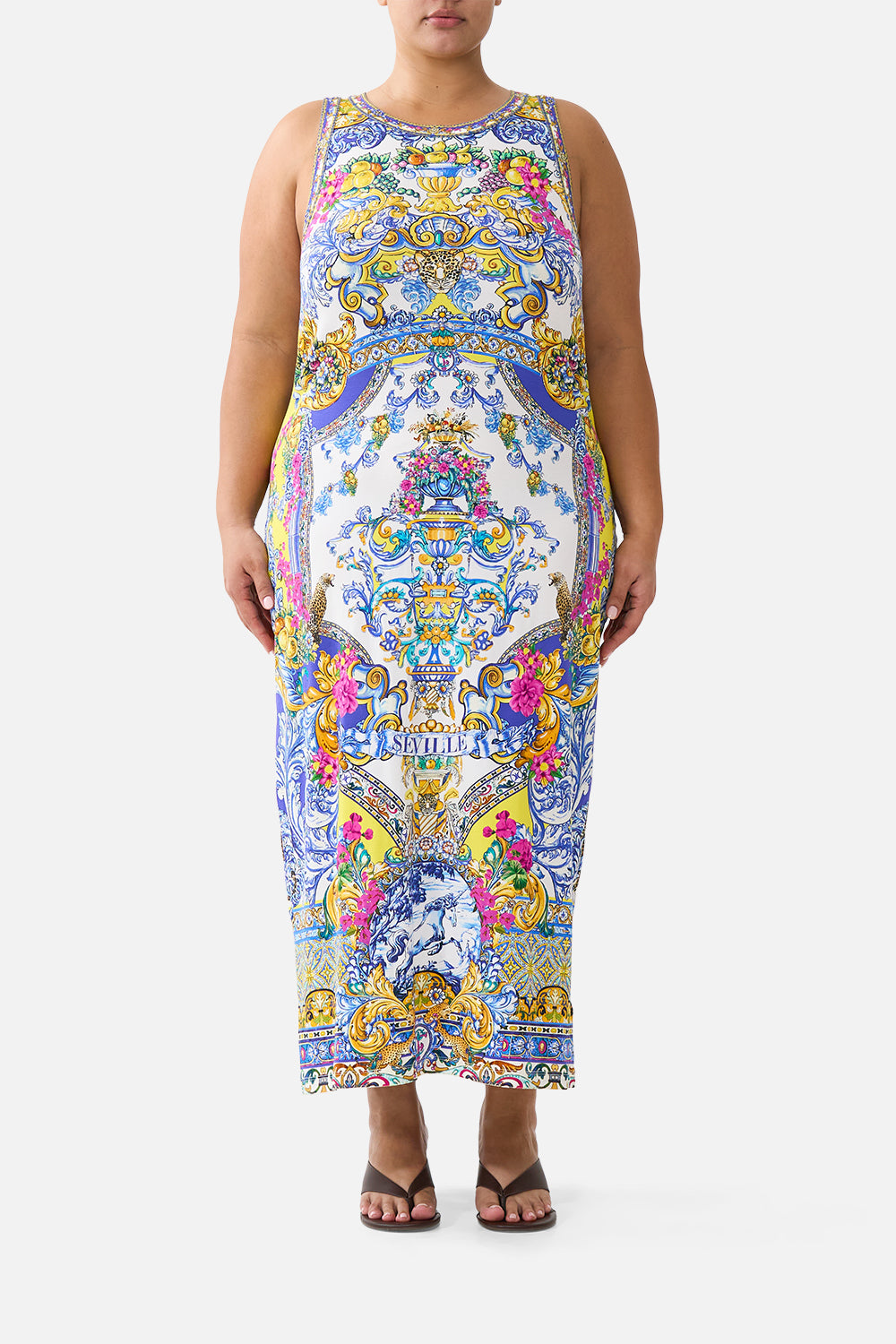 The CAMILLA JERSEY TANK DRESS ESPAÑA NIRVANA