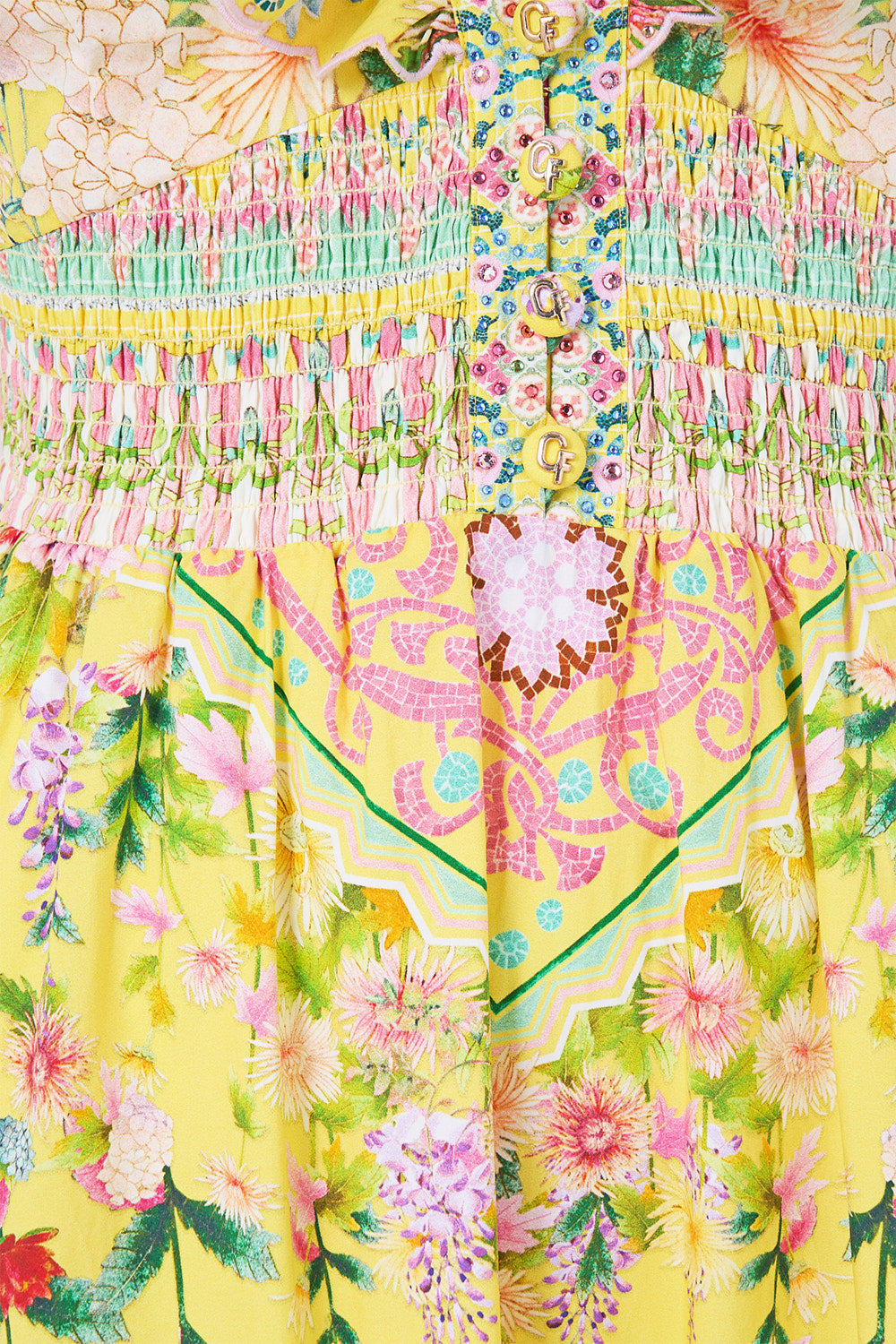 TIERED DRESS WITH NECK FRILL LADY LIMONADA