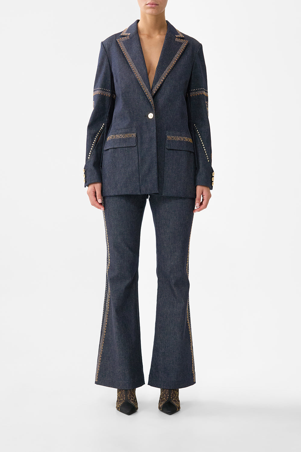 JACKET WITH SLEEVE CUT OUT DETAIL NOTES FROM THE BLUE ROOM