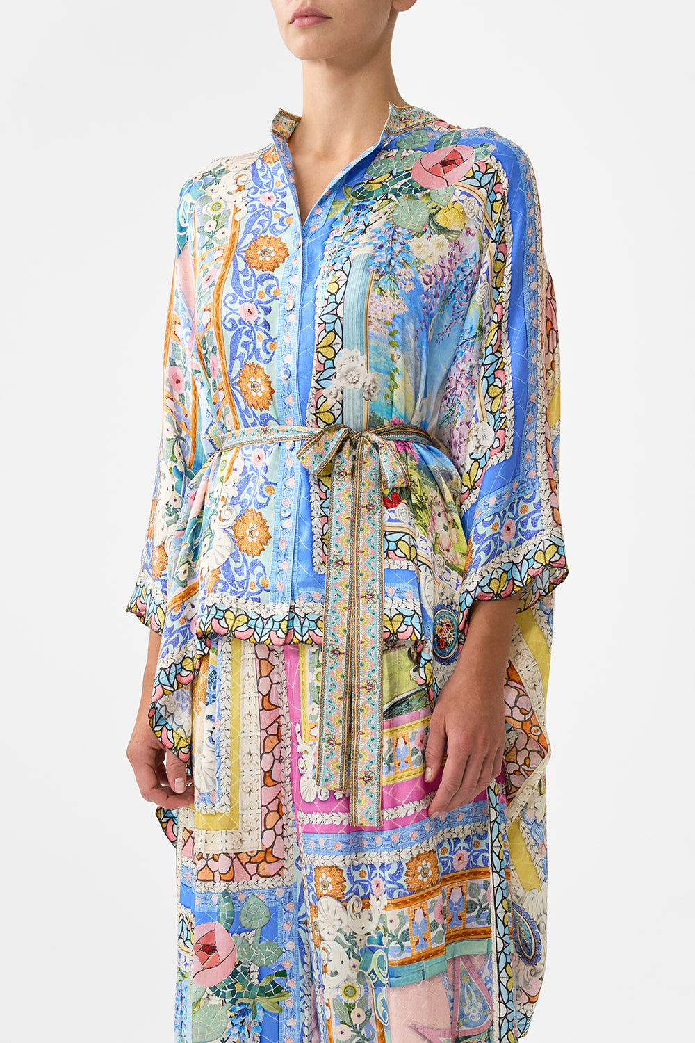 BUTTON THROUGH SCARF BLOUSE NAVÀS NOUVEAU