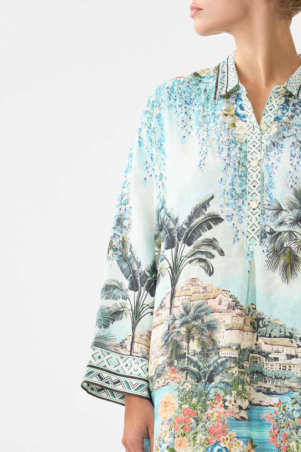 RELAXED HIGH LOW SHIRT DRESS BALEARIC BEBÉ