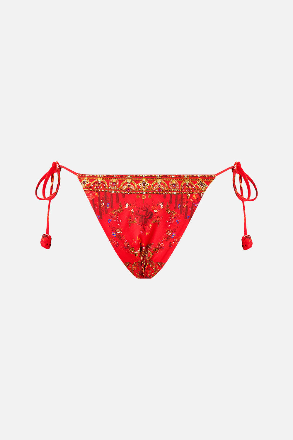 DIP WAIST SKIMPY BIKINI BOTTOM WITH ROSETTES OLÉ OLÉ