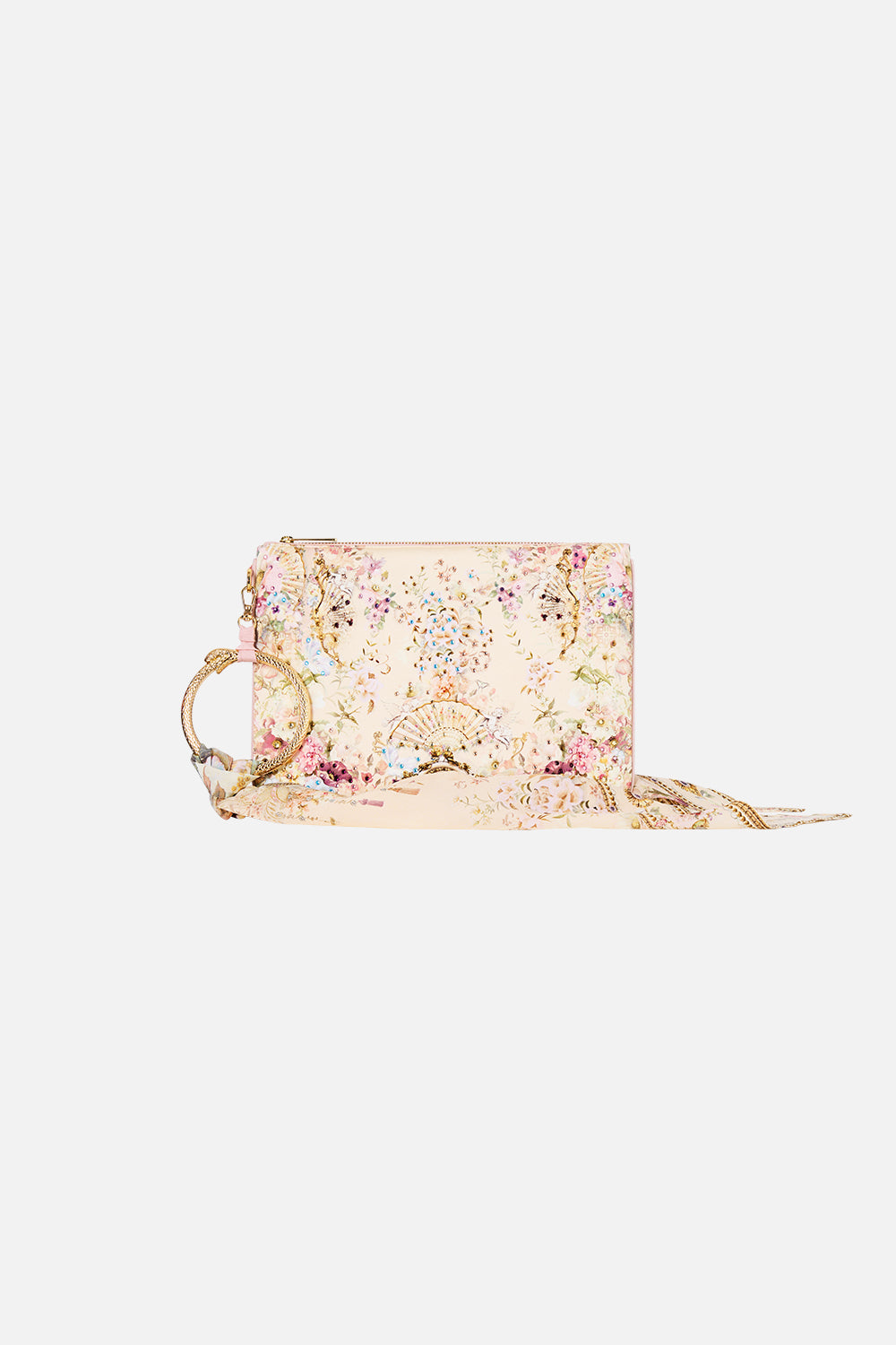 RING SCARF CLUTCH ADORNED IN ARANJUEZ