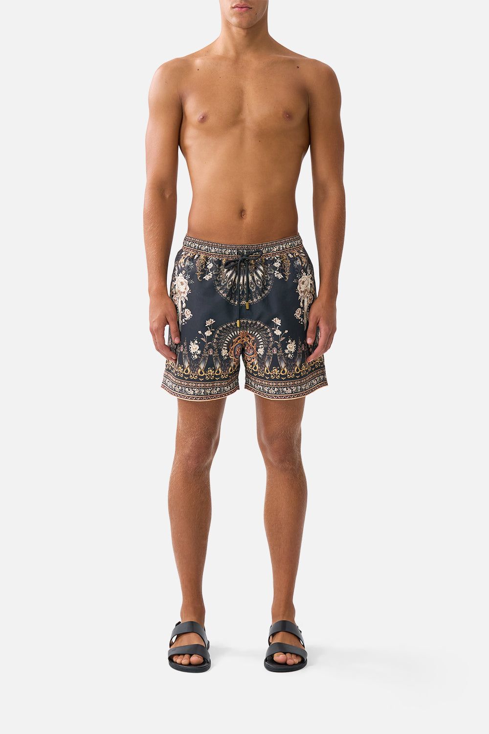 The CAMILLA MID LENGTH BOARDSHORT WITH ELASTIC WAIST FLAMENCO FOLKLOREFLAMENCO FOLKLORE