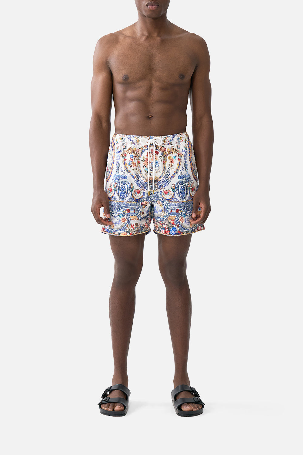 MID LENGTH BOARDSHORT WITH ELASTIC WAIST THE POTTERY PARLOUR
