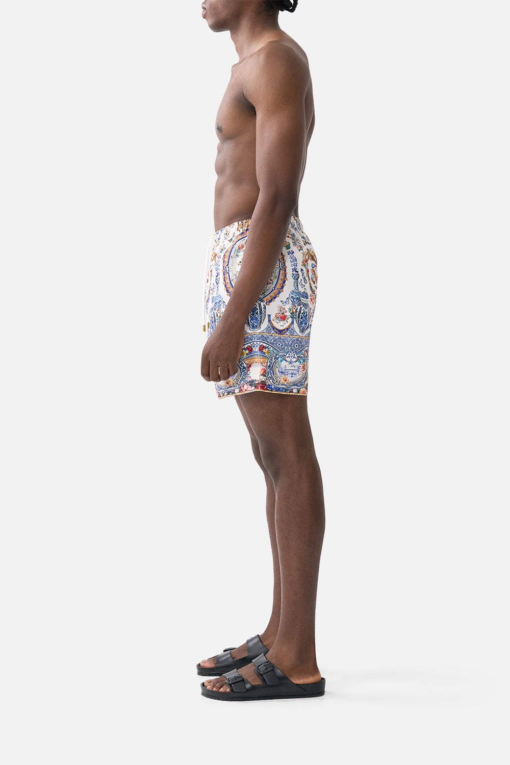 MID LENGTH BOARDSHORT WITH ELASTIC WAIST THE POTTERY PARLOUR