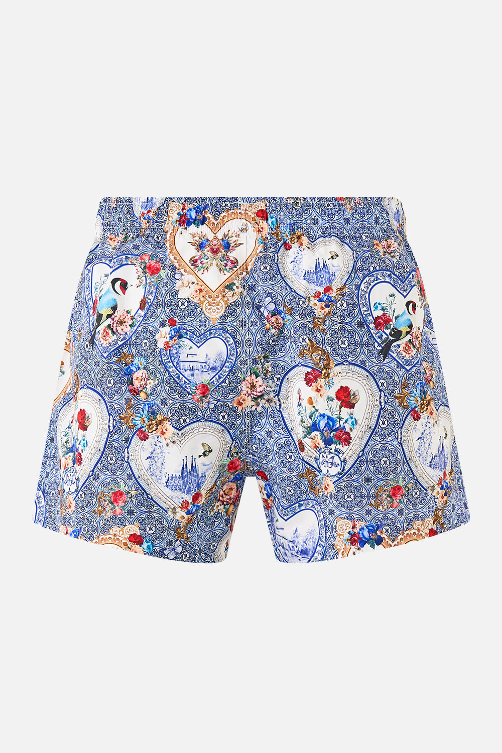 SHORT LENGTH BOARDSHORT WITH ELASTIC WAIST THE POTTERY PARLOUR