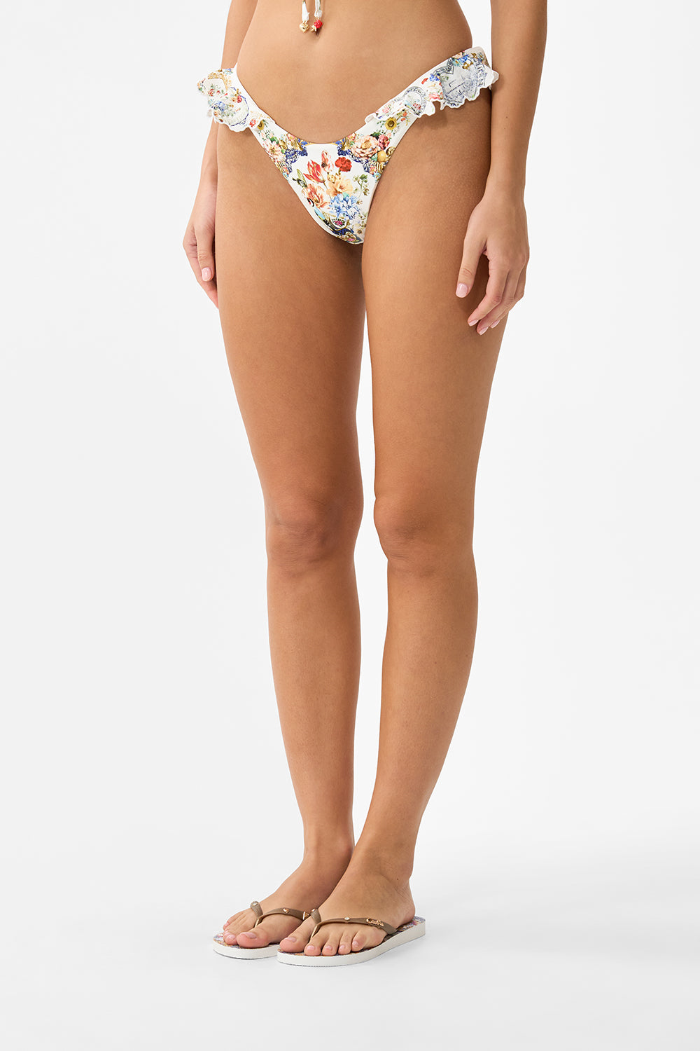 REGULAR BIKINI BOTTOM WITH FRILL SIDE THE POTTERY PARLOUR