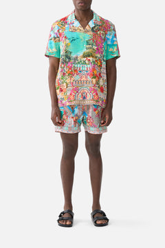 SHORT SLEEVE CAMP COLLARED SHIRT MEET ME IN MALLORCA