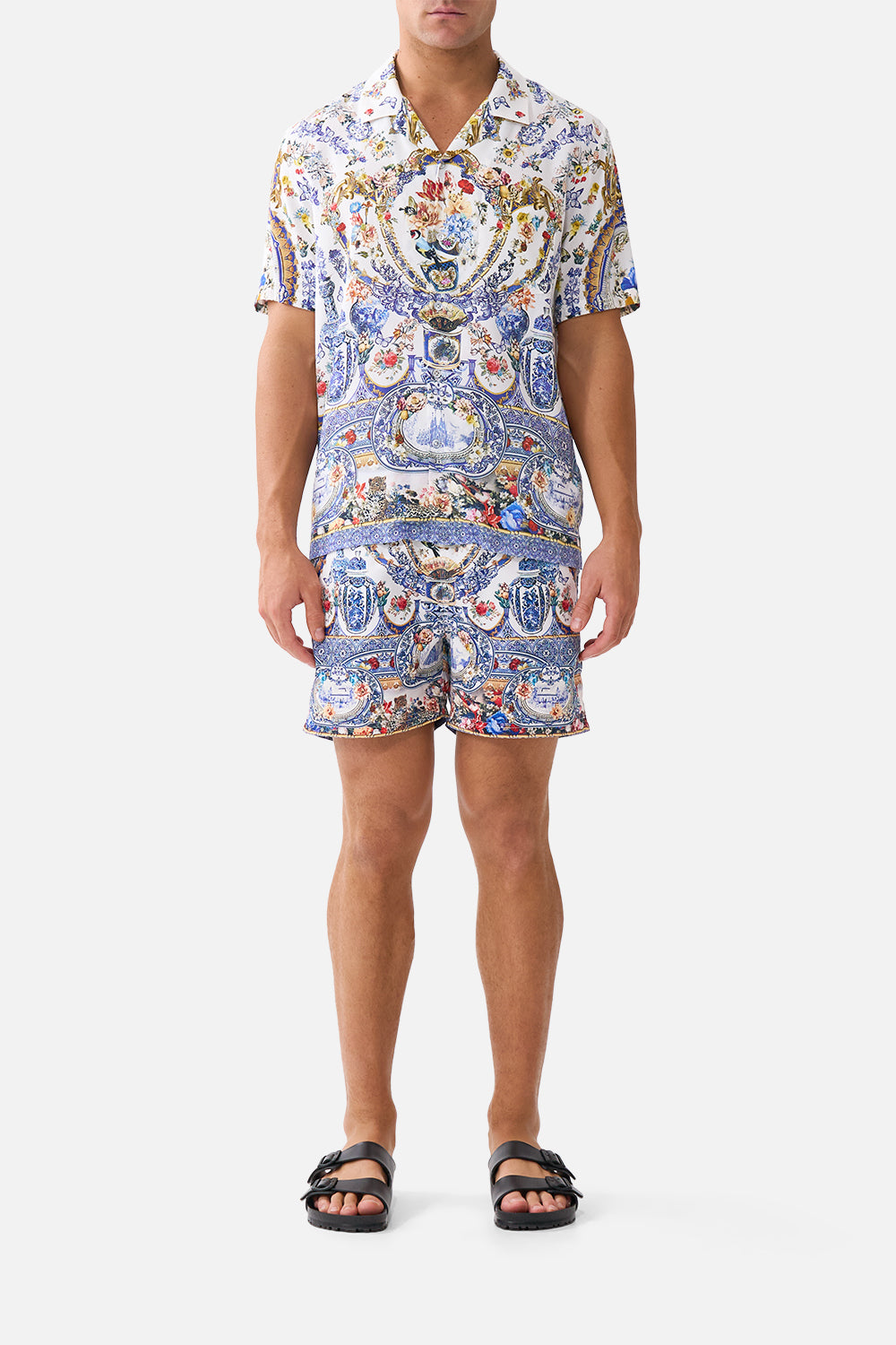 SHORT SLEEVE CAMP COLLARED SHIRT THE POTTERY PARLOUR