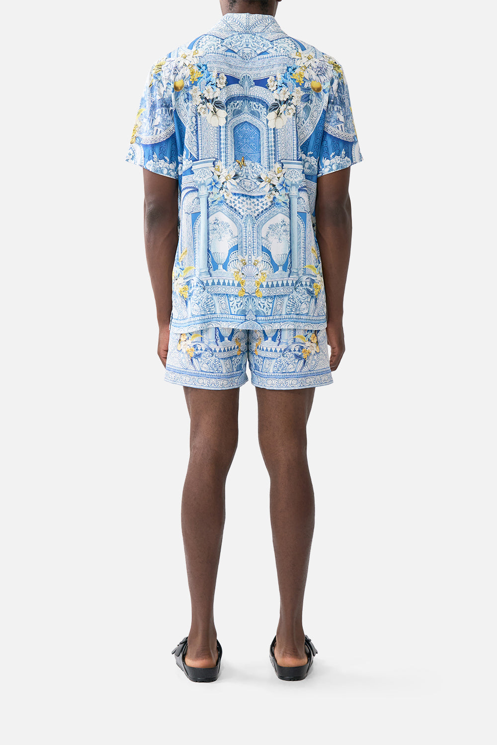 SHORT SLEEVE CAMP COLLARED SHIRT DE NADA GRANADA