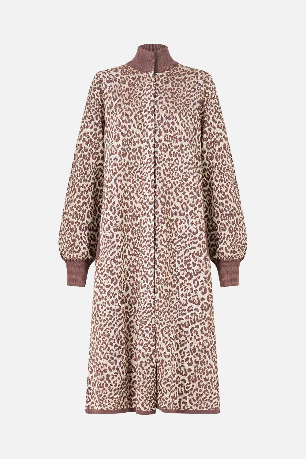 A-LINE KNIT COAT ARANJUEZ ANIMALIA