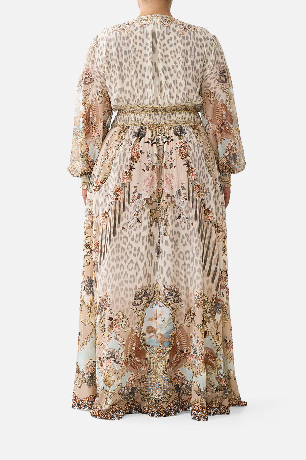 BUTTON DRESS WITH SHAPED WAISTBAND ARANJUEZ ANIMALIA