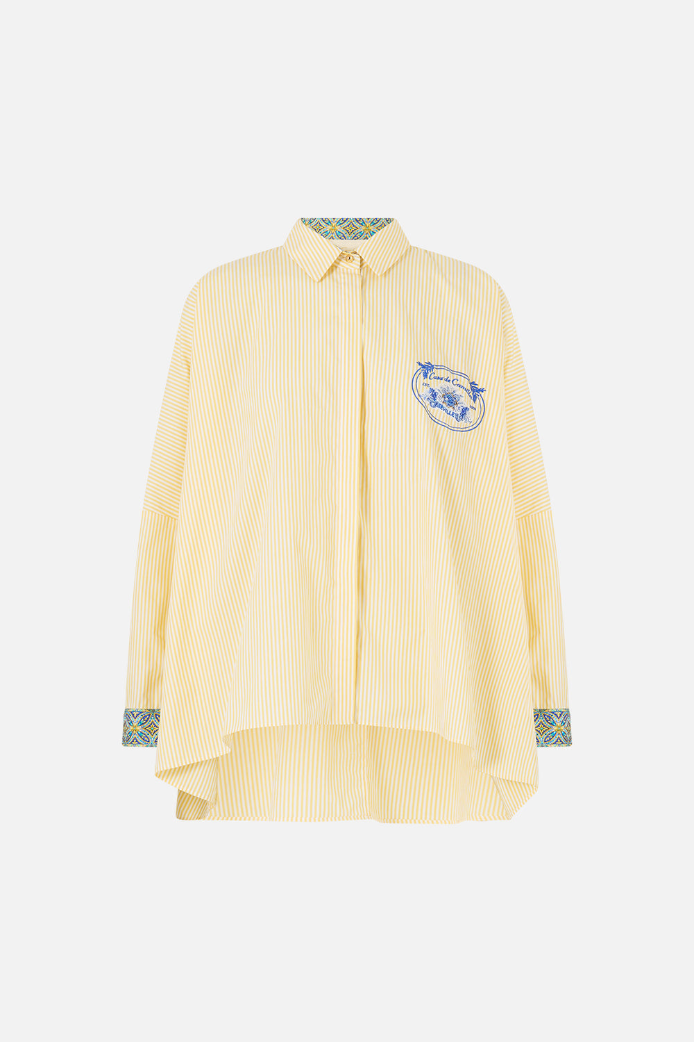 WIDE BODY COLLARED BLOUSE BENEATH THE ANDALUSIAN SUN