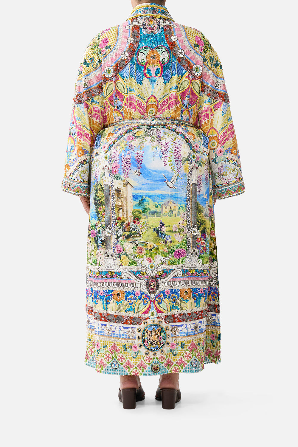LONG ROBE WITH FLARED SLEEVE NAVÀS NOUVEAU