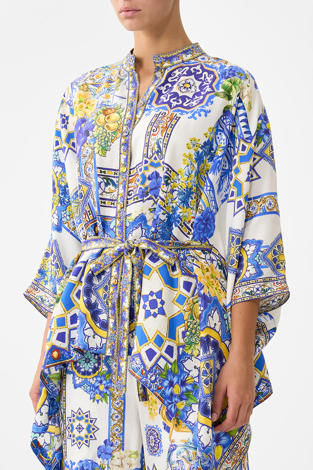 The CAMILLA BUTTON THROUGH SCARF BLOUSE ESPAÑA NIRVANA