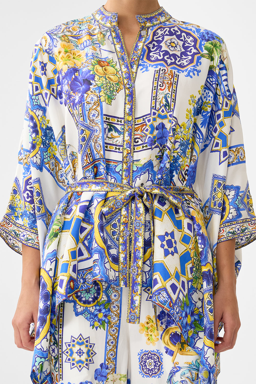 The CAMILLA BUTTON THROUGH SCARF BLOUSE ESPAÑA NIRVANA