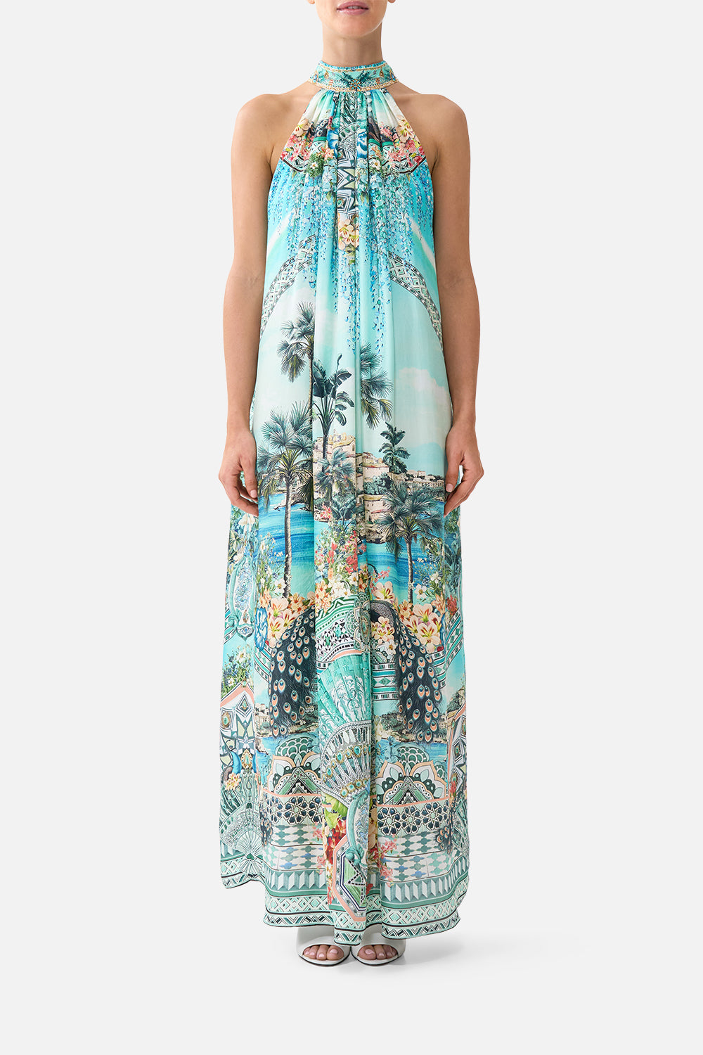 TIE NECK LONG DRESS BALEARIC BEBÉ