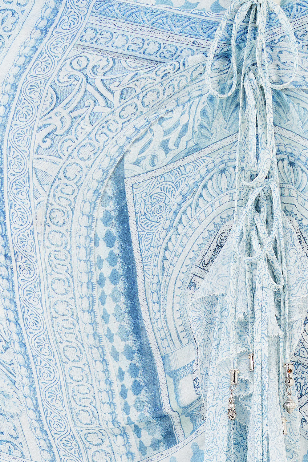 WRAP TIE SKIRT WITH RUFFLE THE HUM OF THE ALHAMBRA