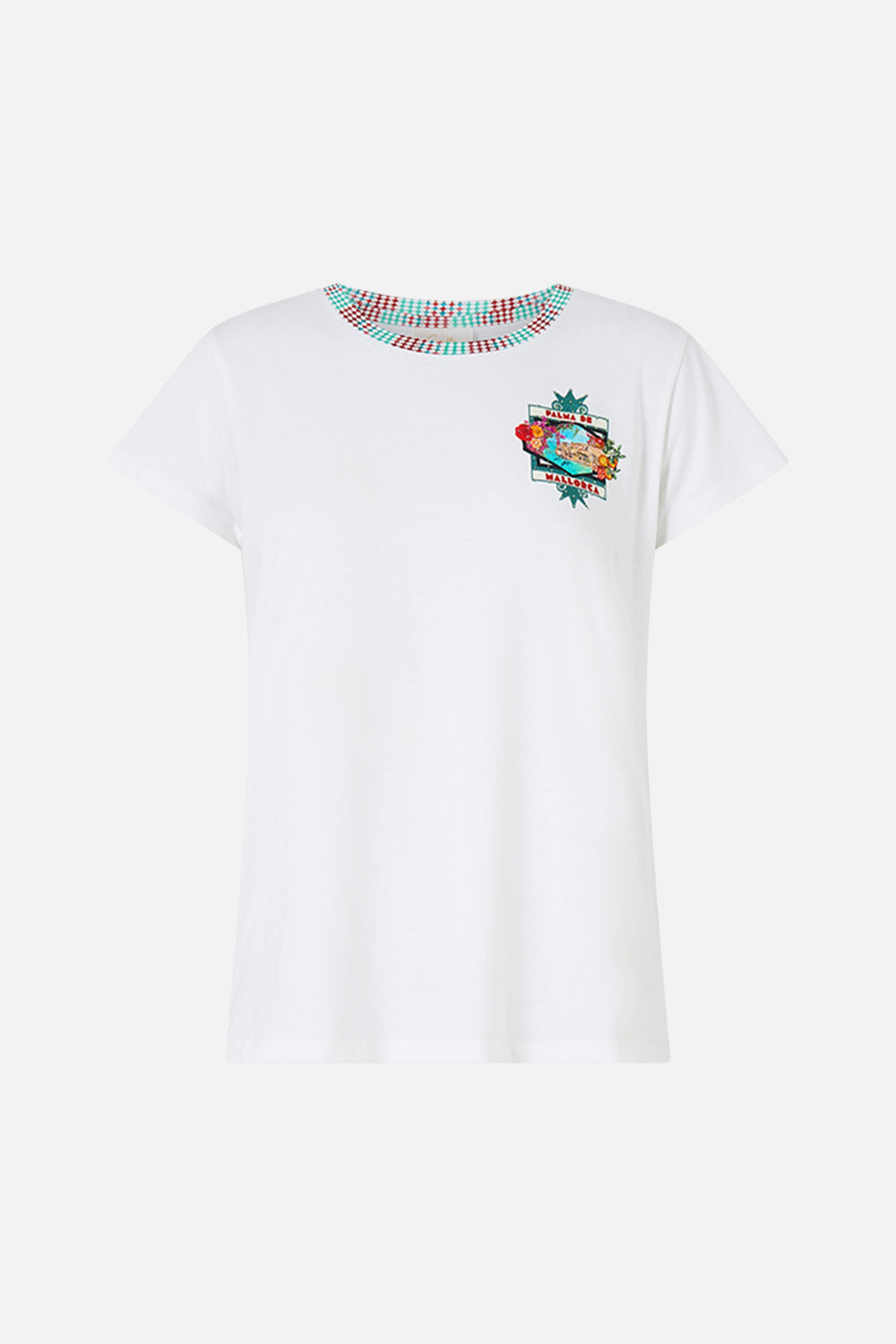 SLIM FIT ROUND NECK T-SHIRT MEET ME IN MALLORCA