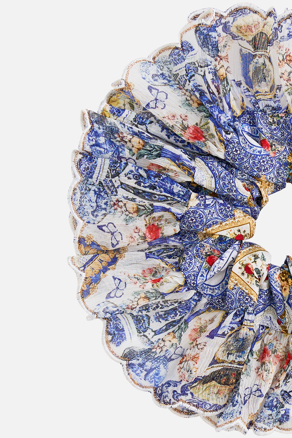 SCRUNCHIE WITH FRILL EDGE THE POTTERY PARLOUR