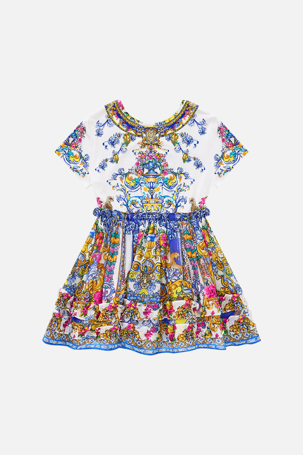 The CAMILLA KIDS TEE MINI DRESS WITH WOVEN FRILL TUTU SKIRT ESPAÑA NIRVANA