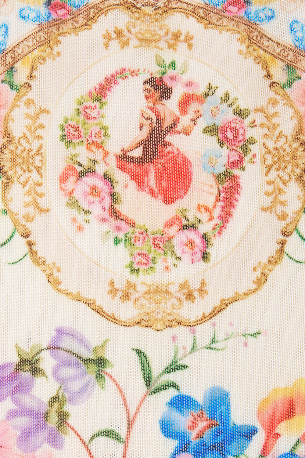 SCALLOPED EDGE TRI BODYSUIT WITH BOW FRONT I LEFT MY HEART IN GRANADA