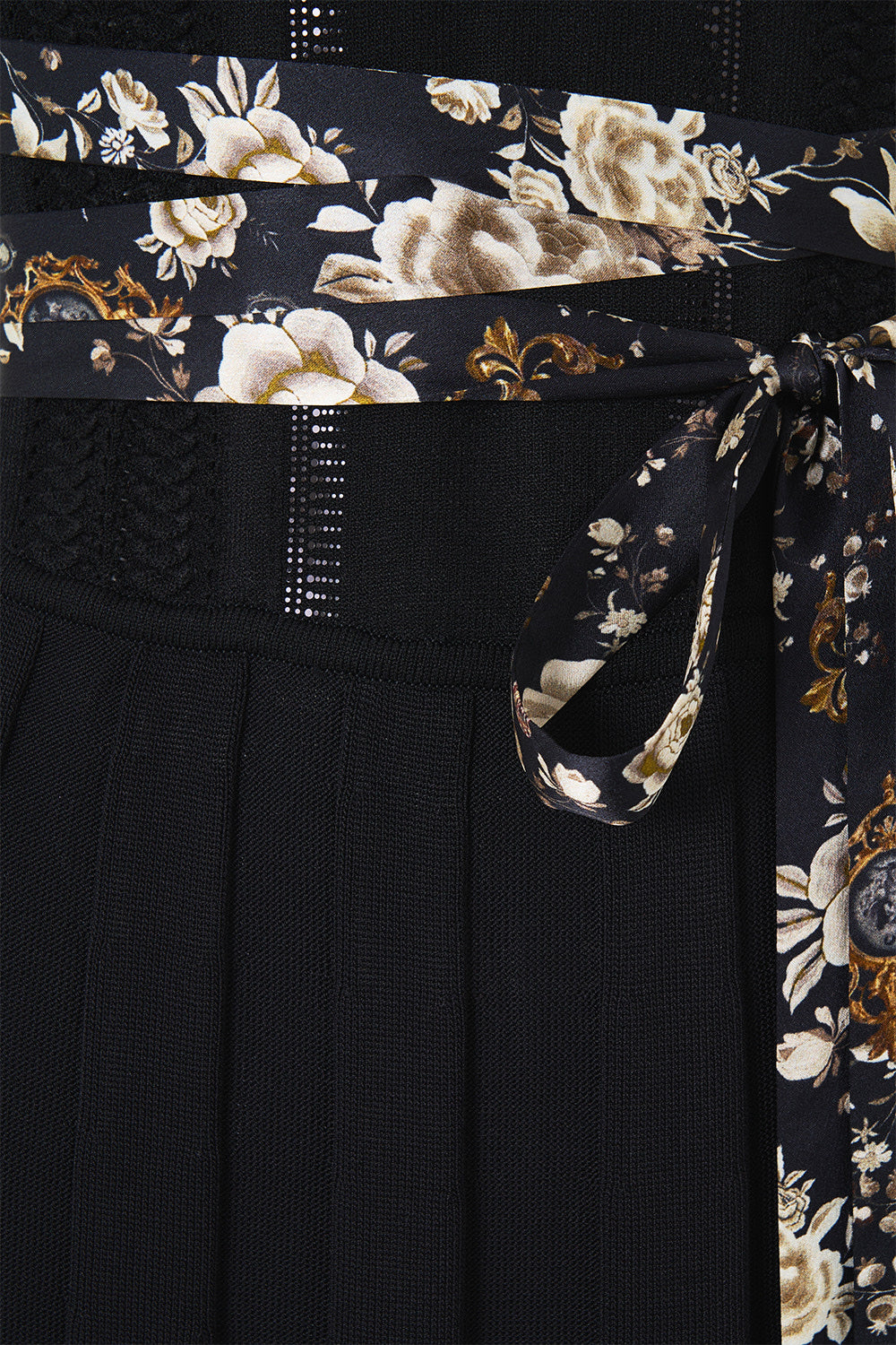 The CAMILLA CORSET DETAIL FLARE KNIT DRESS FLAMENCO FOLKLORE