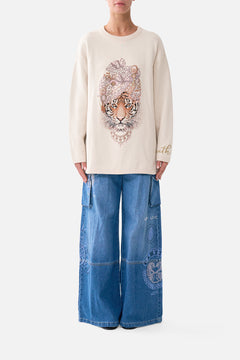 BOXY CREW NECK JUMPER ARANJUEZ ANIMALIA